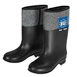 KOTARBAU Gummistiefel EUR 45 Filzstiefel Unisex Arbeitsstiefel Arbeitsschuhe Gummischuhe Wasserfest Winterstiefel Feldstiefel Berufsstiefel Regenstiefel
