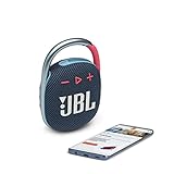 JBL CLIP 4 Bluetooth Lautsprecher in Blau-Pink – Wasserdichte, tragbare Musikbox mit praktischem Karabiner – Bis zu 10 Stunden kabelloses Musik Streaming