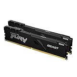 Kingston FURY Beast 16GB (2x8GB) 3200MHz DDR4 CL16 Desktop Speicher Kit mit 2 KF432C16BBK2/16