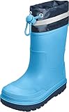 Playshoes Regenstiefel Unisex Kinder Gummistiefel, Blau Stulpe, 28 EU