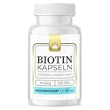 Saint Nutrition® Biotin – Für Haut, Haare & Nägel – 10.000 mcg – Kapseln zur Unterstützung von normaler Haut, glänzendem Haar & starken Nägeln – Vitamin B7 – Unterstützt Haarwachstum & Hautbild