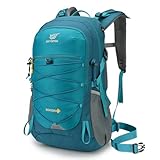 SKYSPER Wanderrucksack 25L, Klein Rucksack mit Rückenbelüftung aus atmungsaktivem 3D Air Mesh Tagesrucksäcke mit Regenschutz für Wandern Outdoor