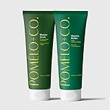 Pomélo+Co. Matcha Duo: Scrub Shampoo + Conditioner – reichhaltige Pflege mit der Kraft des grünen Tees – veganes* Haarpflege-Set mit Peeling-Effekt für alle Haartypen