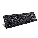 Inter-Tech USB K118 schwarz ergonomisch 104 Tasten, 88884095