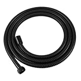 Duschkopf Duschkopf, Hochdruck-Wasserspar-Sprühdüse, Massage, Regendusche, Badezimmerzubehör, groß, 130 mm, Schwarz, 3 Modi(1.5m Black Hose)
