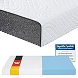 Arensberger Anna Gelschaum Matratze 160x200 cm – 13 cm NANOCELL® Gel-Schaum – H3 Härtegrad – Atmungsaktiv – Abnehmbarer Bezug 240g/m² – Waschbar bis 60°C – Rollmatratze Komfortmatratze