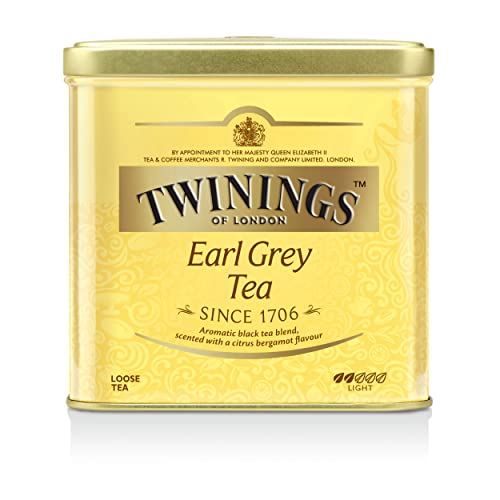 Twinings Earl Grey Tee lose in der Tee-Dose - Schwarzer Tee mit feinstem Bergamotte Aroma - erfrischender Schwarztee aus China, 1 x 500 g