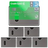 valonic TÜV geprüfte RFID Blocker Schutzhülle - Sicherheit gegen Datenklau - Längseinschub - NFC Schutzhüllen - Kartenhülle für Kreditkarten und EC Karten, EC Kartenhülle für Bankkarten