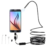 Inspektionskamera mit Licht, Rohrkamera, 8 mm flexible USB-Endoskopkamera - 11,5 Fuß tragbares halbstarres Periskop mit verstellbaren LED-Lichtern, Gadget für Herren, Inspektion