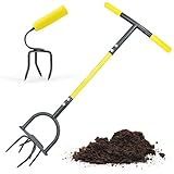 Jardineer Gartenfräsen-Set, Garten-Dreh-Kultivator mit kleinem Gartenklauen-Kultivator, strapazierfähige, manuelle Pinne und Gartenfräse-Werkzeug