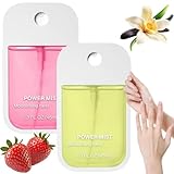 2 x feuchtigkeitsspendendes Händedesinfektionsspray, Handdesinfektionsmittel für Reisen, reinigt Ihre Hände, Mini-Spray, tragbare Reisegröße, Multi-Geschmack, Reise-Handwäsche für Damen und Herren