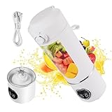 Tragbarer Mixer, Eis-Smoothie-Maker, wiederaufladbar, verbesserte Version, Milchshake-Mixer, 500 ml, kraftvolles Mixen von Saft, Smoothies und Eis-Smoothies, Reisen, Obst, Gemüse, Lebensmitteln