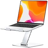 CIRYCASE Laptop Ständer Höhenverstellbar, Kühlender Laptop Stand, Ergonomischer Tragbarer Aluminium Notebook Ständer, Schreibtisch-Bücherständer Kompatibel mit MacBook, Dell, HP, 10-16' Laptop