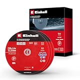 Original Einhell 3-tlg. Dünntrennscheiben-Set für Metall, Ø 230 mm (2 mm Stärke, MPA-zertifiziert, hohe Lebensdauer, präzise, gratarme Schnitte, für Winkelschleifer)