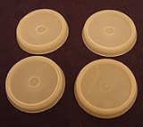 Set von 4 Vintage Tupperware Dichtungen für Midget Container Ersatz Deckel # 201