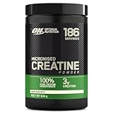 Optimum Nutrition Mikronisiertes Kreatin-Pulver, 100% Reines Kreatin-Monohydrat, Ohne Geschmack, 186 Portionen, 634 g