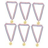 ibasenice 6 Stück Fußballmedaillen Fußballauszeichnungen Fußballtrophäen Fußballmedaillen Trophäen Fußballauszeichnungen Trophäenpreise Metalle Für Medaillen