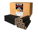 PINI Kay Eichenholzbriketts 23 cm lang viereckig mit Zugloch 30 kg Hartholzbriketts Brennholz Holzbriketts Eiche Kamin Ofen Feuerstelle Grill