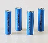 AA-LithiumbatterienLiFePo4 IFR 14505 AA-Batteriesatz Mit 4 Stück 600 MAh 3,2 V 14500 Knopfbatterie Oben Lithium-Eisenphosphat-Batterie Oben Solarbatterie