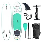 SUP EXPLORER Board Set Stand Up Paddle aufblasbar Surfboard Paddling ISUP 300