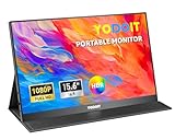 Yodoit Portable Monitor 15,6 Zoll 1920 x 1080 FHD Tragbarer Monitor IPS-Display mit USB Typ C Eingebaute Lautsprecher Eye Care Bildschirm für PC, Laptop, Xbox, PS 3/4/5, Switch und TV