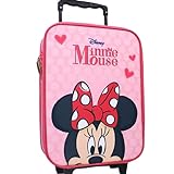 Disney Minnie Mouse Trolley Koffer 12 L Kindertrolley Mädchen Handgepäck Kinder Kinderkoffer Pink Minni Maus