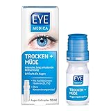 EyeMedica Trocken + Müde, Gel Augentropfen zur intensiven, lang anhaltenden Befeuchtung und Erfrischung der Augen, mit 0,3% hoch dosiertem Hyaluron für müde und trockene Augen, 1 x 10 ml Gel-Tropfen