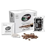 Cafferato caffe Gran Crema 100 Ese Pads Kaffeepads Espresso siciliano kompostierbare Pads cialde + Schokobohnen gratis