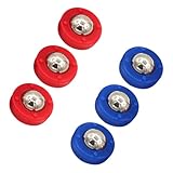 Yardwe 6 Stück Tischzubehör Mini-Shuffleboard Mini-Bürobedarf Rollspielzeug für den Schreibtisch Outdoor-Shuffleboard Spieltisch für Tisch-Shuffleboard-Spiel Stahl