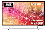 Samsung Crystal UHD 4K DU7179 Fernseher 55 Zoll, Samsung TV mit PurColor, 4K Upscaling, Crystal Prozessor 4K, Smart TV, GU55DU7179UXZG, Deutsches Modell [2024]