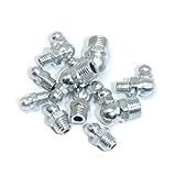 LuMOUzhou Direkte Öle. Hydraulische Schmiernippel, 145 Stück, 90 Grad und gerade, M6, M8, M10, metrisch, silberfarben