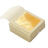 KINNO Echte Blattgold Essbar 24 Karat Goldfolie zum Basteln Lebensmittel Kuchen Backen Torten Dekorfolie Kunsthandwerk