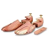 Langer & Messmer Schuhspanner aus Zedernholz für Herren und Damen inkl. Reiseschuhlöffel aus Zedernholz, Größe 34 bis 50, das Original! 42/43 1 Paar