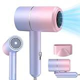 AVCXEC Klappbar Haartrockner, 800W Ionen Haartrockner, Reisefön, Ionen Föhn, Leiser Haartrockner, Reisefön Klappbar, mit 2 Temperaturmodi, für Frauen, Hause, Reisen, Salon (Farbverlauf)