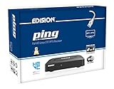 EDISION PING - OTT LINUX RECEIVER H265/HEVC schwarz, Stalker, Xtream, WebTV, Media Player, Wi-Fi on Board, USB, HDMI, LAN, Fernbedienung 2in1