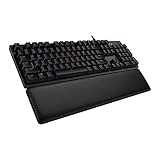 Logitech G513 mechanische Gaming-Tastatur, GX Brown Taktile Switches, RGB-Beleuchtung, USB-Durchschleife, Handballenauflage mit Memory Foam, Aluminium-Gehäuse, Deutsches QWERTZ-Layout - Carbon/Schwarz