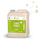 LINEA NATURA® - Leinöl-Firnis | Holzschutz Leinölfirnis | Holzsiegel | reines hochwertiges natürliches Öl (5 L)