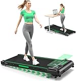 FOUSAE Walking Pad, 1-10 km/h Laufband für Zuhause mit 9% Steigung, 2.5HP Walking Machine für Zuhause & Büro mit LED-Anzeige, Fernbedienung, 12 Programes, Doppelter Stoßdämpfung Bis 150kg Belastbar