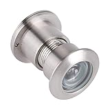 OUKENS Sicherheits-Türspion, Türspion aus Aluminium, 28 mm breiter Betrachtungswinkel mit robuster Sichtschutzabdeckung für 35-60mm Dicke Türen Home Office Hotel(Silber)
