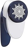 Tefal JB1013 Fusselrasierer (4 Klingen, 4 Höheneinstellungen, 3V-Motor, Einfach zu entleeren) weiß/blau