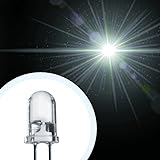 Lumetheus LED 5mm Farbe weiß 25000 mcd 25 Stück Leuchtdiode extra hell 3V weiße Diode 2 Pin LEDs