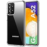 HOOMIL Crystal Clear Hülle für Samsung Galaxy A52 5G/A52 4G/A52s 5G, Anti Gelb Durchsichtig Handyhülle Stoßfest Schutzhülle - Transparent