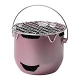 Shitafe Tischgrill Mit Holzkohle - Camping Grill Mit Bratrost & Tragegriff - Stahl Grillzubehör Für Camping Garten Reisen Kochen