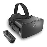 DESTEK V5 VR Brille Handy, HD 110° FOV Anti-Blaulicht Virtual Reality für iPhone Samsung Android 4,7-6,8 Zoll-Bildschirm, Black