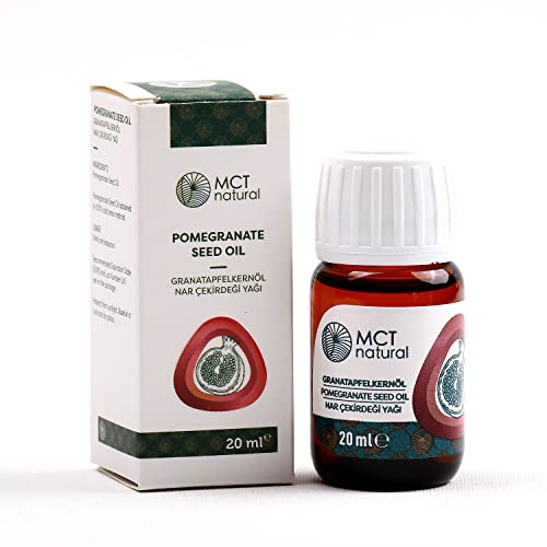 MCT natural | Granatapfelkernöl 20ml | 100% naturrein | Ätherische Öle | Massageöl | Pflegeöl | Difusor | Aromatherapie | Lindert Juckreiz