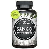 Sango Meereskoralle Kapseln - 180 Stück (2 Monate) - hochdosiert mit 660mg Calcium & 330mg Magnesium (2:1 Verhältnis) - Laborgeprüft, hoch bioverfügbar, in Deutschland produziert