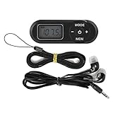 Tragbares Radio, Schwarz 1.1inch LCD Digital FM Radio Musik Player Kopfhörer FM Taschenradio für Unterwegs Draußen Sport, Reisen für Musikliebhaber und Freizeitaktivitäten