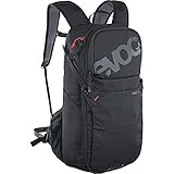 EVOC RIDE 16 Fahrradrucksack, Backpack für Outdoor-Aktivitäten & Alltag (Trekkingrucksack mit cleverem Taschenmanagement, belüftet durch Rückenpolsterung, Trinkrucksack mit Trinkblasenfach), Schwarz