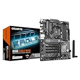 GIGABYTE B550 Eagle WIFI6 Mainboard – AMD Ryzen 5000 G-Serie CPUs, 10+3+1 Phasen VRM, bis zu 3200 MHz DDR4, 1xPCIe 4.0 + 1xPCIe 3.0 M.2, 1GbE LAN, WiFi 6, USB 3.2 Gen 2