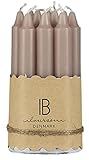 IB Laursen schmale Stabkerzen Malve 10er Set dünne Kerzen Ø 1,3 cm Paraffin Brenndauer 1,5 Stunden 4143-38